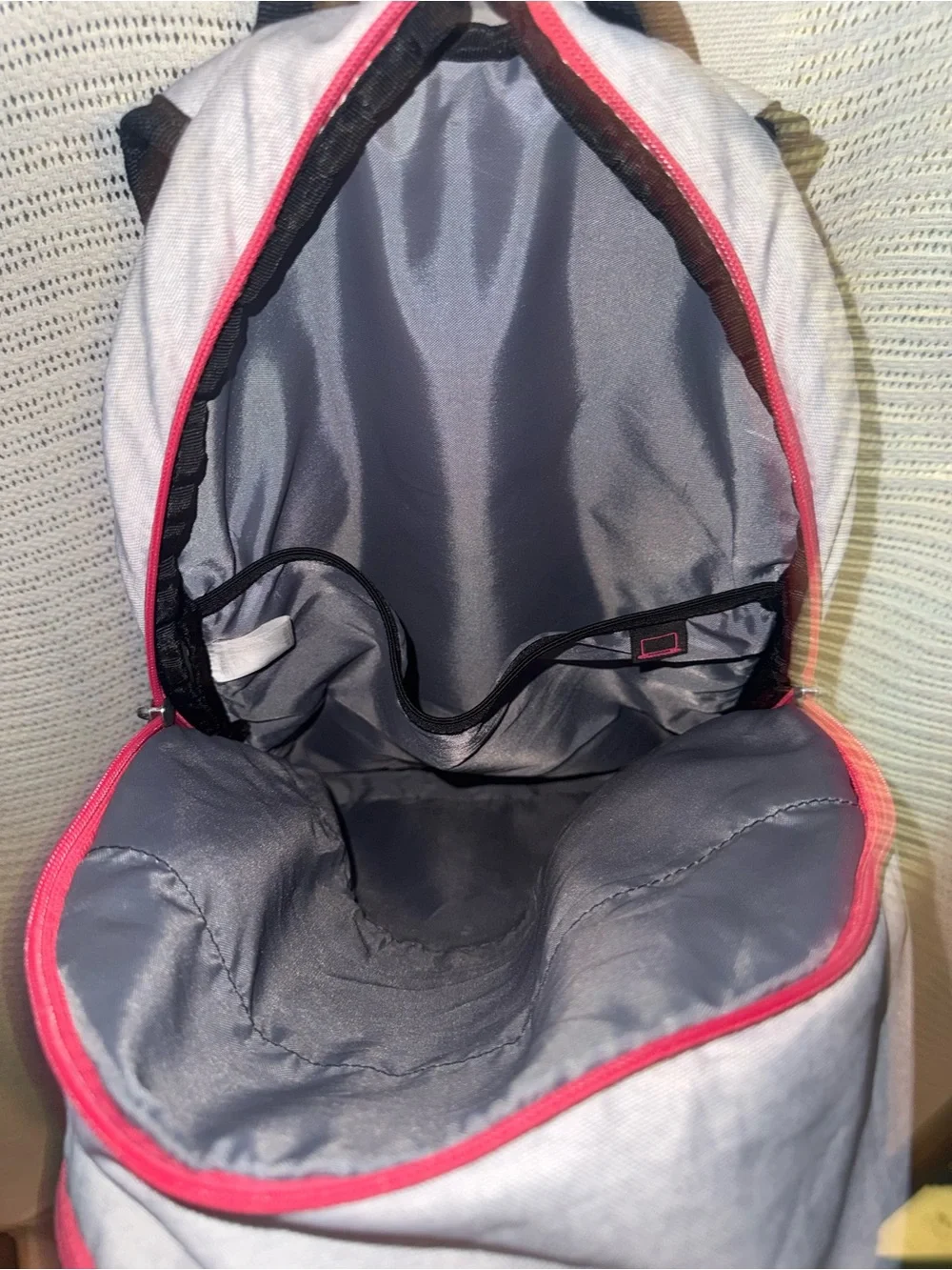 adidas White and Pink Kids Backpack